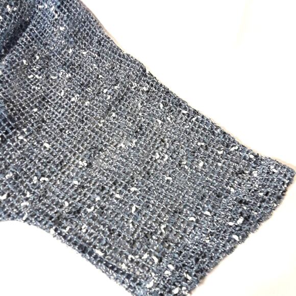 Draper's & Damon's Womens Size S Blue Beachy Fishnet Fairy Cardigan 2 Piece Set - Picture 7 of 12